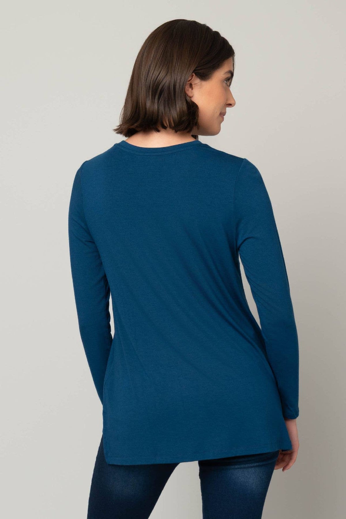 L/S Scoop Neck Tee