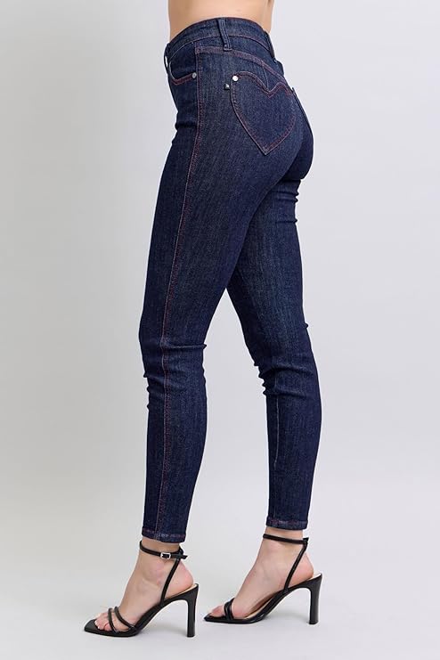 Judy Blue Skinny Jeans with Heart Back Pocket