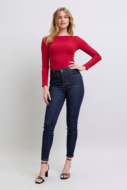 Judy Blue Skinny Jeans with Heart Back Pocket