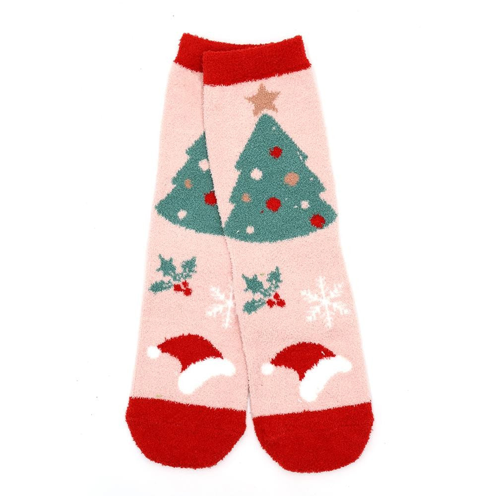Fuzzy Christmas Socks - 4 patterns