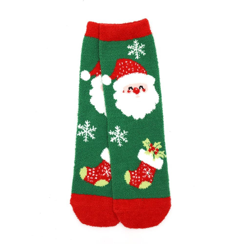 Fuzzy Christmas Socks - 4 patterns