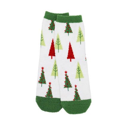 Fuzzy Christmas Socks - 4 patterns