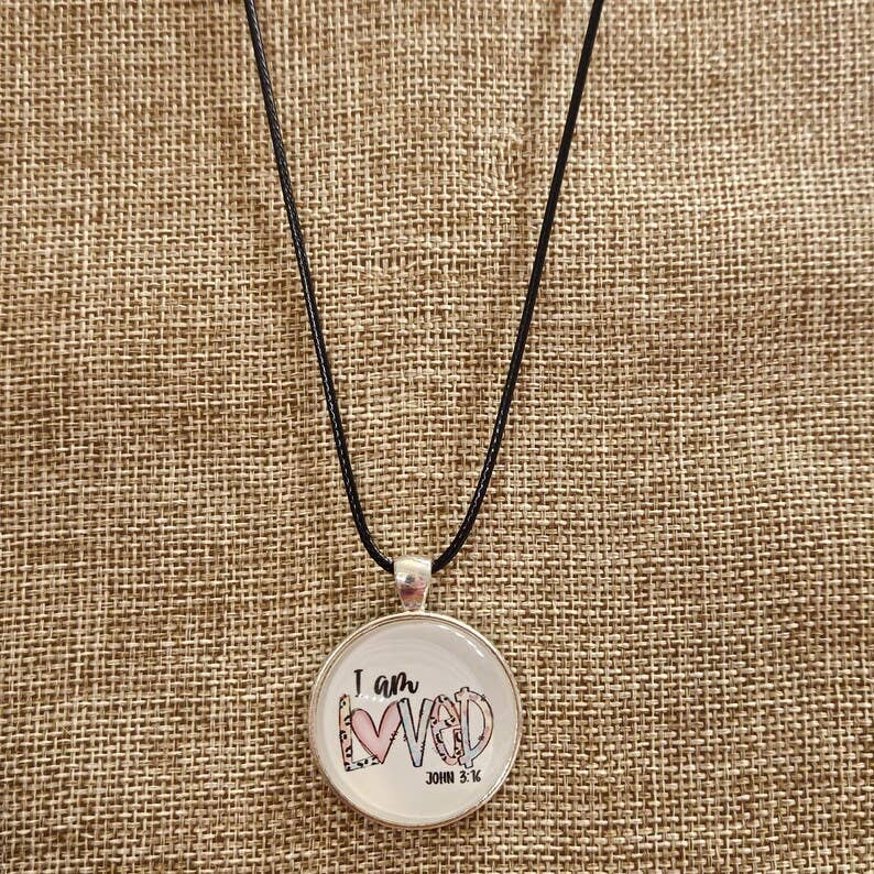 I Am Loved Pendant Necklace, Christian Thank You Gifts, Religious Jewelry