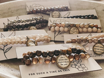 I Know The Plans Christian Bracelet Stack - Jeremiah 29:11