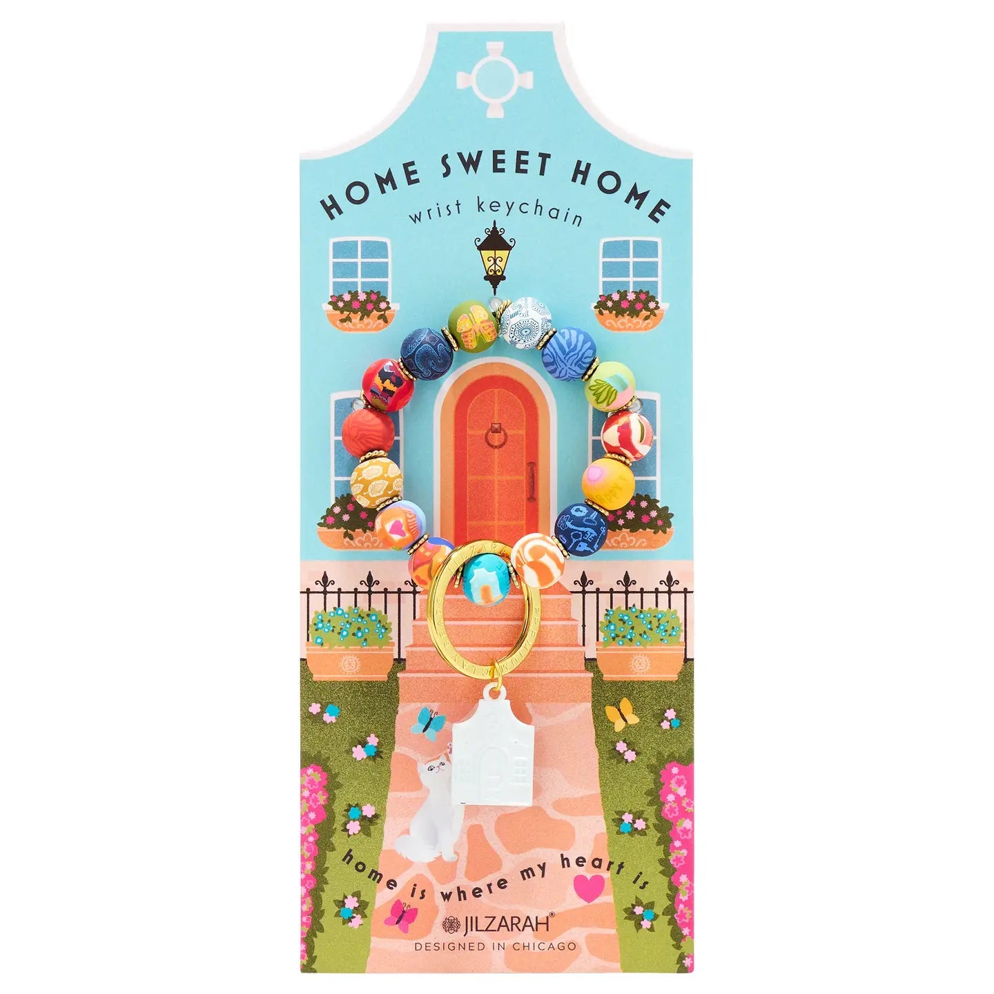 Jilzarah Home Sweet Home Wrist Keychain