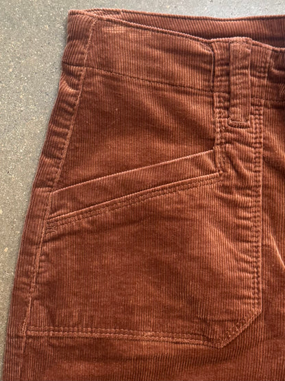Charlie B Ginger Cropped Wide Leg Corduroy Pants with Patch Pockets