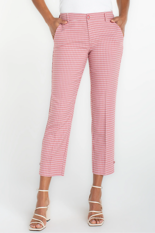 Liverpool Kelsey Crop Trouser with Slit Hem - 26” inseam