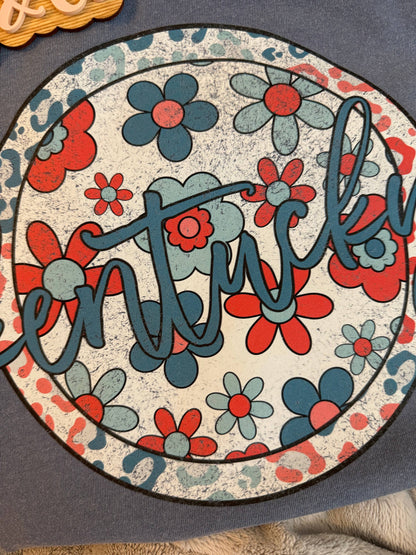 Kentucky Floral Comfort Colors Tee