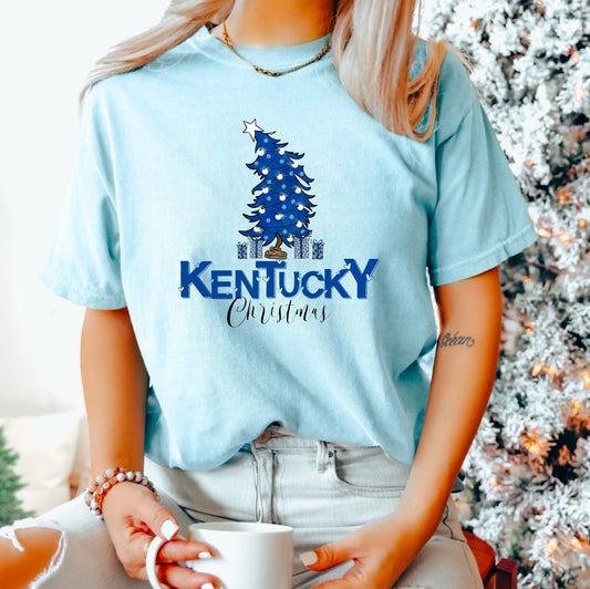 Kentucky Christmas Graphic Tee | Comfort Colors
