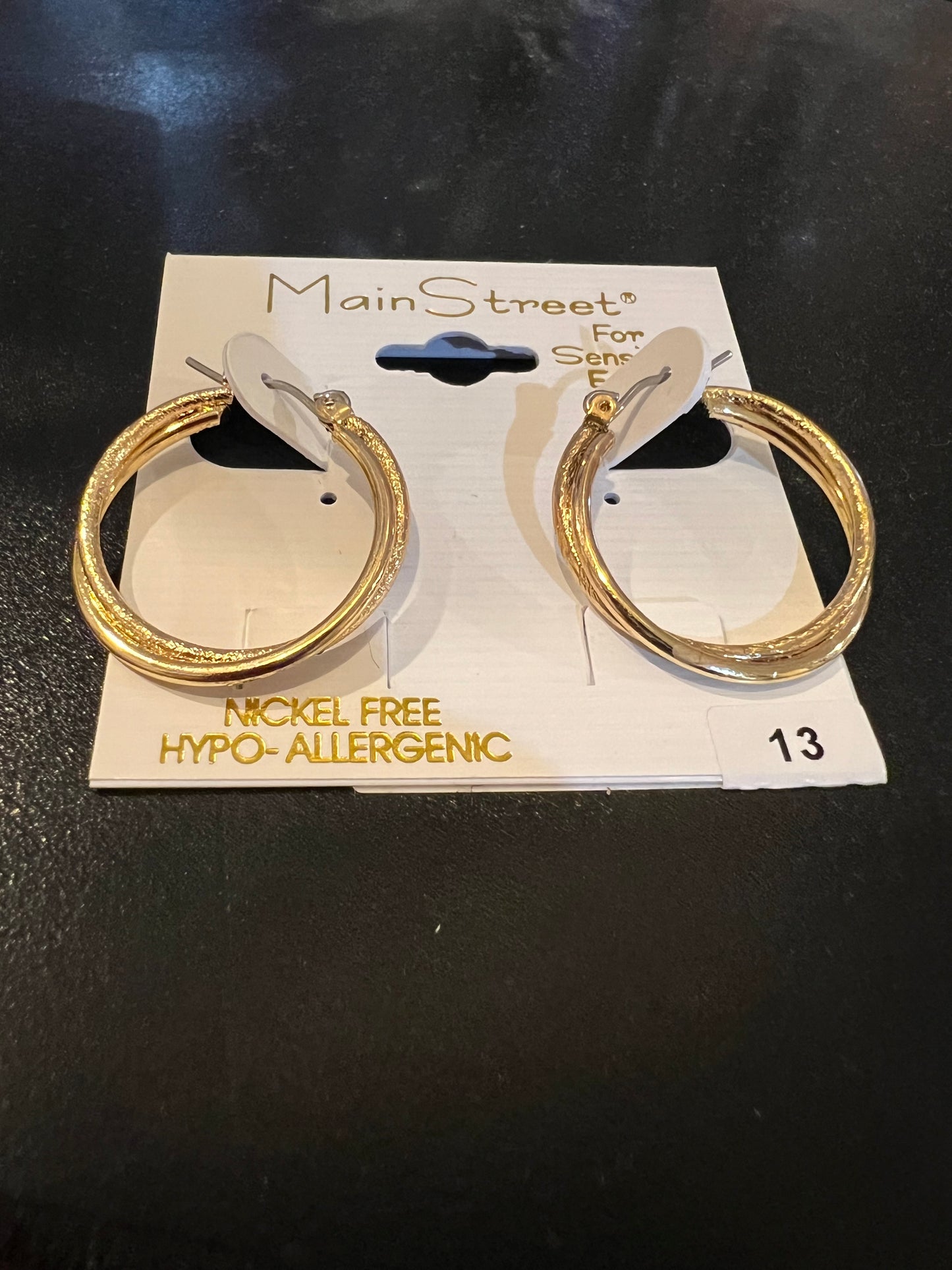 Gold hoops #13