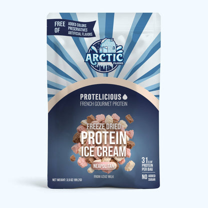 Freeze-Dried Neapolitan Protein Ice Cream Zero Sugar