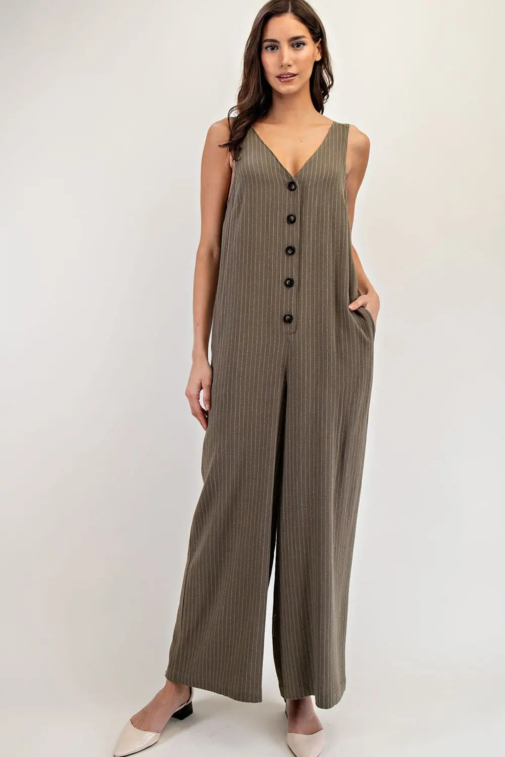 ee:some Pinstripe Jumpsuit