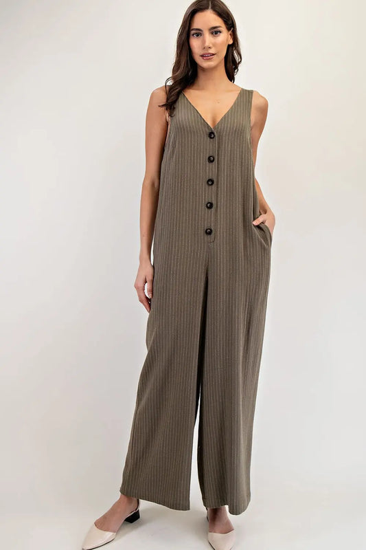 ee:some Pinstripe Jumpsuit
