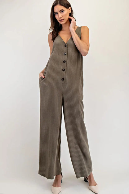 ee:some Pinstripe Jumpsuit