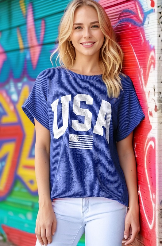USA Ribbed Top