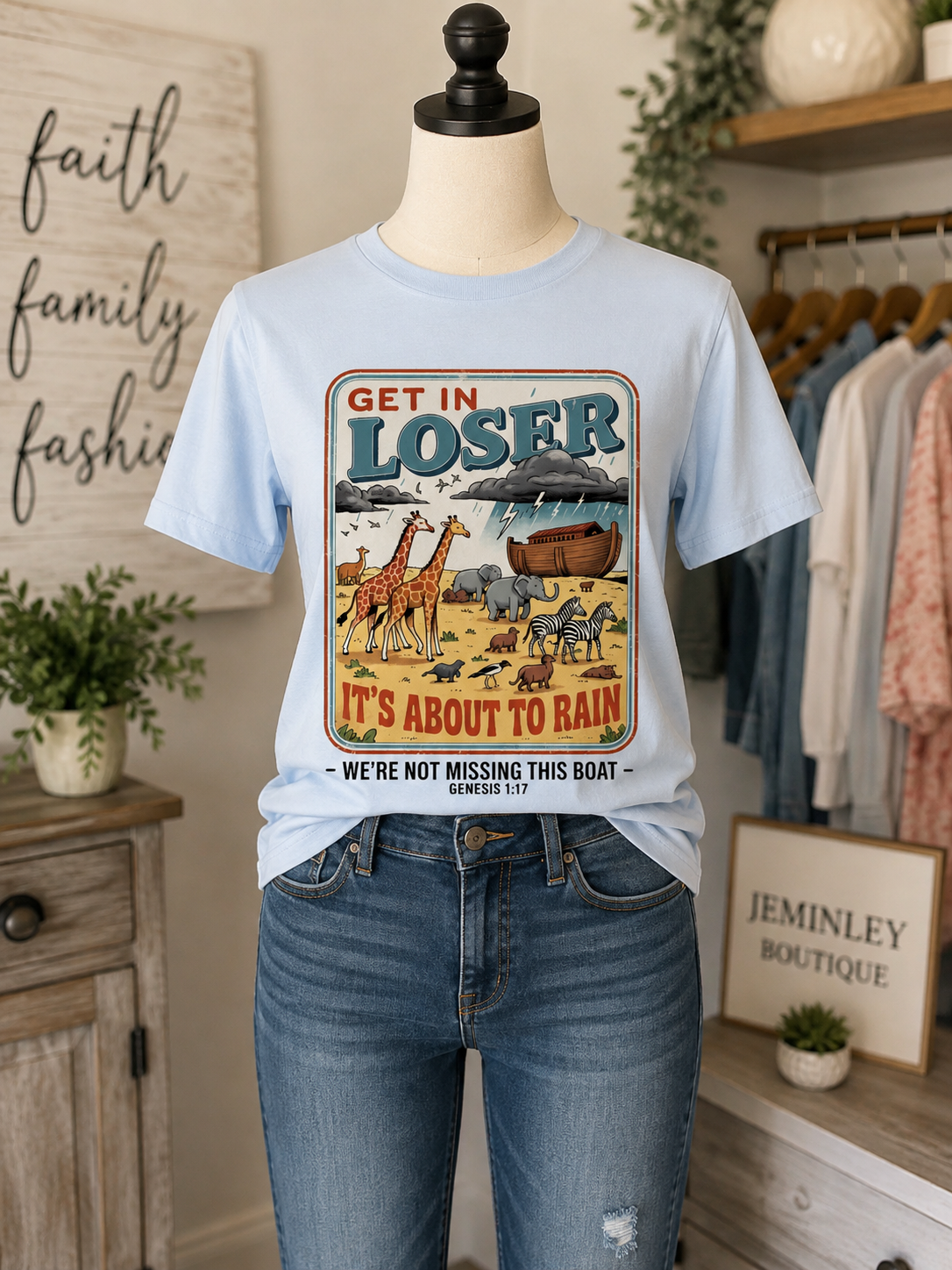 Noah's Ark T-shirt - Get in Loser