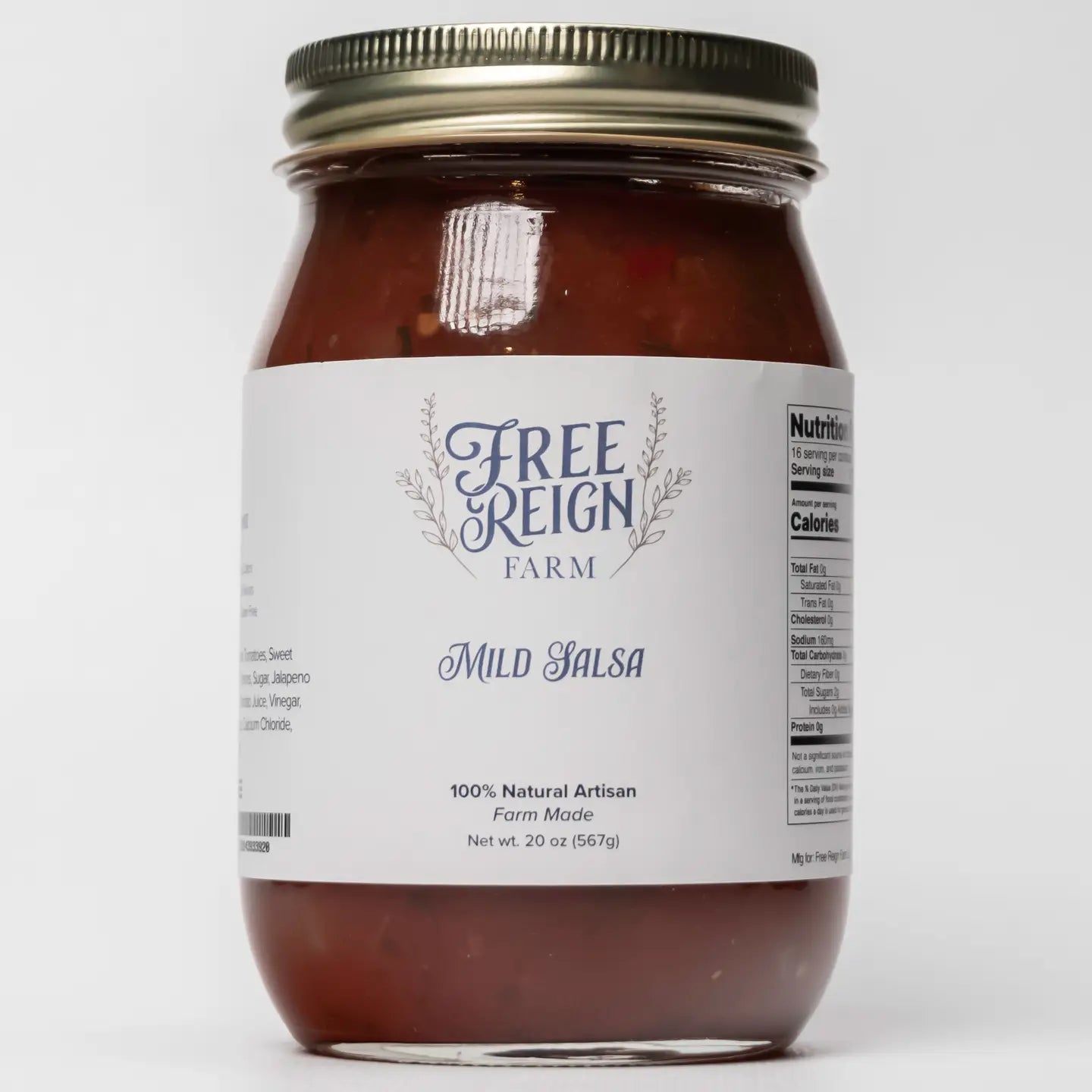 Free Reign Farm Salsas - Peach, Mild, and Medium