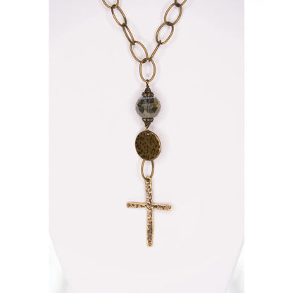 Rosemary Necklace in Bamboo Agate