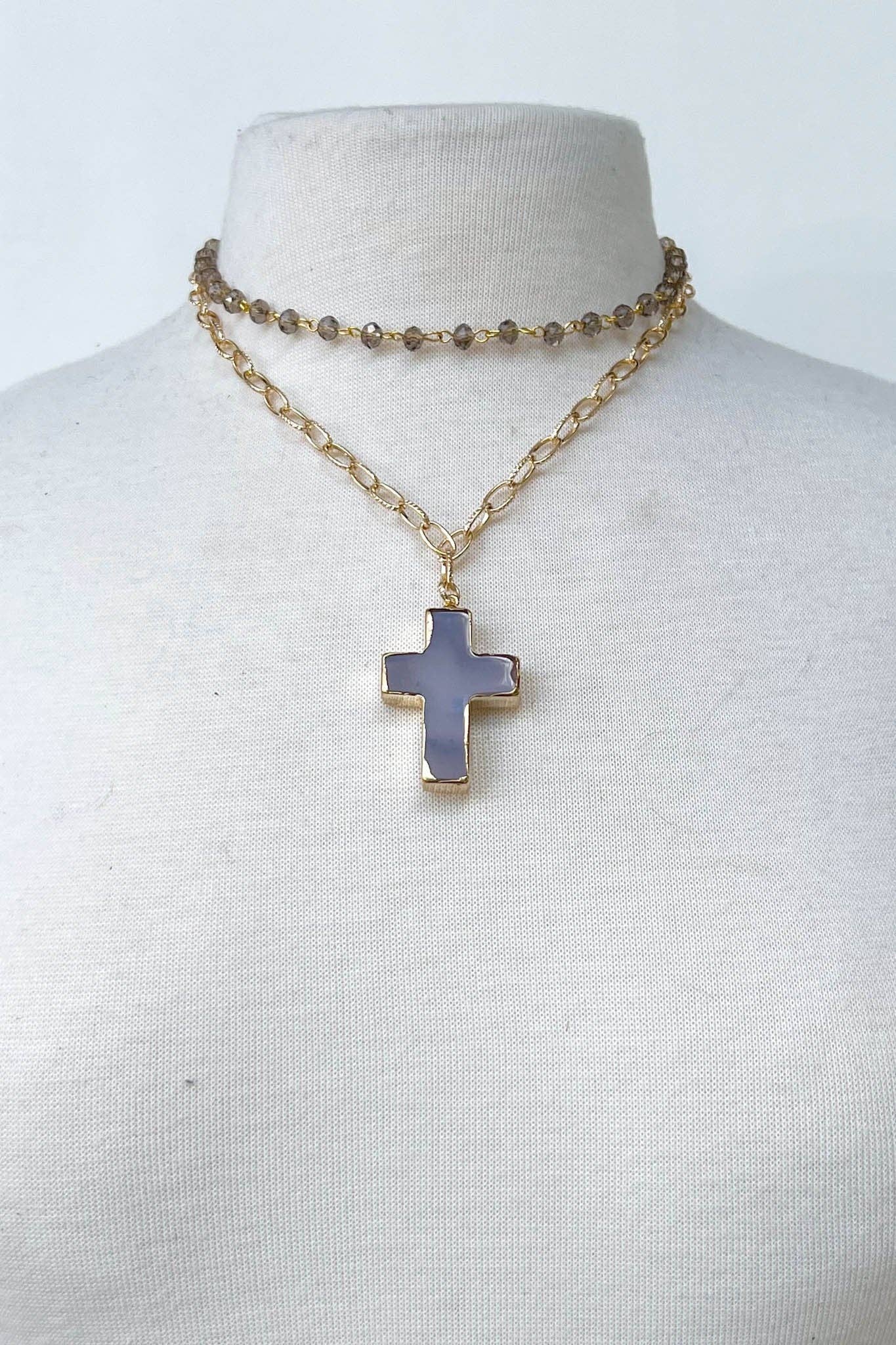 Eve Grey Short Necklace