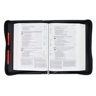 Be Strong Lion Two-Tone Classic Bible Cover - Joshua 1:9