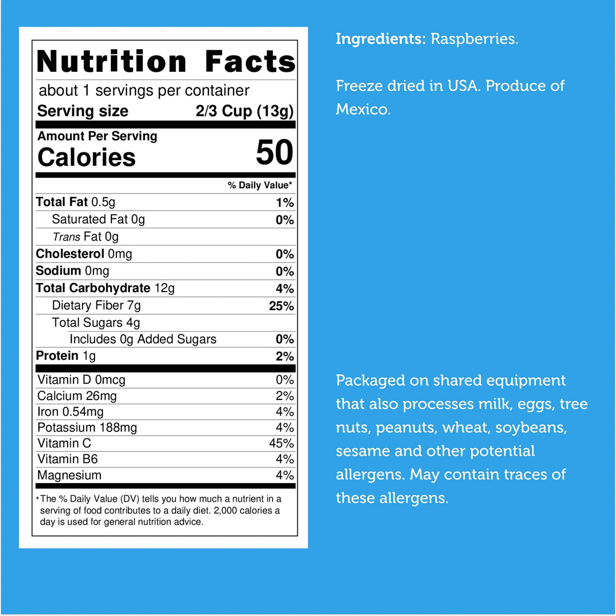 Freeze Dried Whole Raspberry