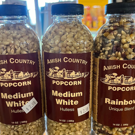 Amish Country Popcorn in 14 ounce bottle