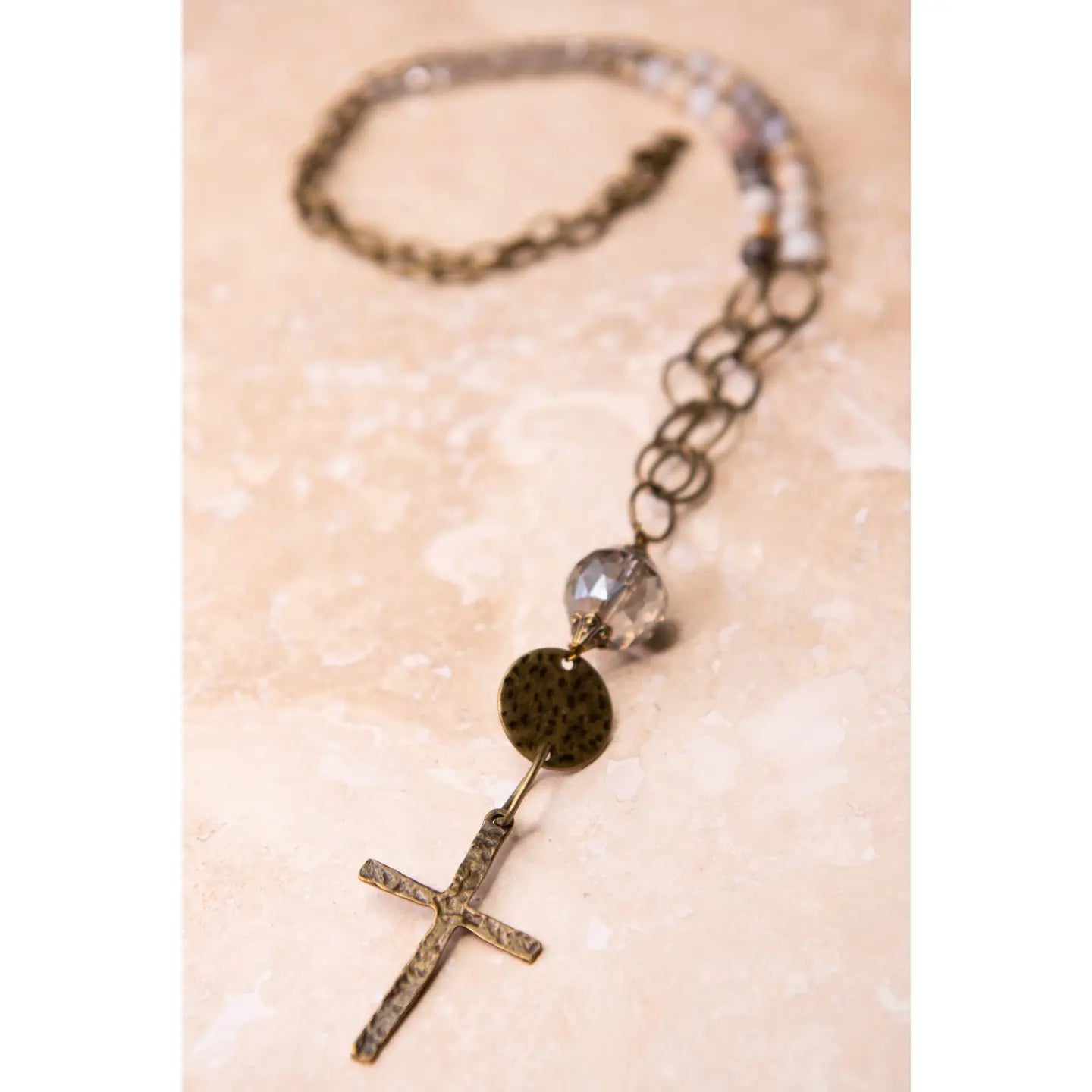 Rosemary Necklace in Bamboo Agate