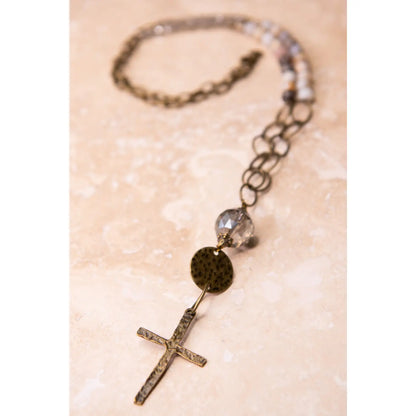 Rosemary Necklace in Bamboo Agate