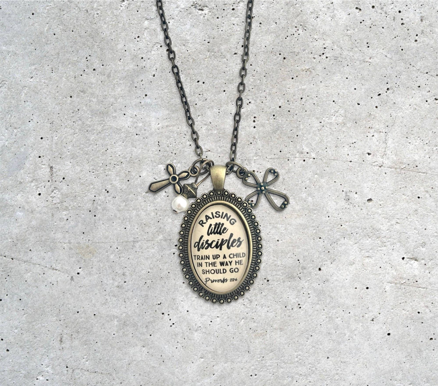Raising Little Disciples Proverbs 22:6 Necklace