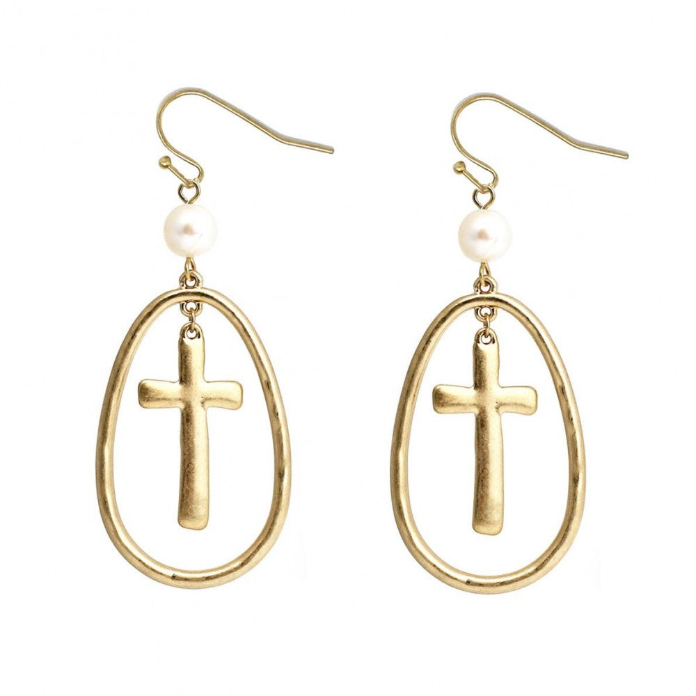 Cross earrings