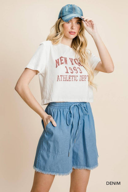 Cotton Bleu Classic Everyday Women's Denim Shorts