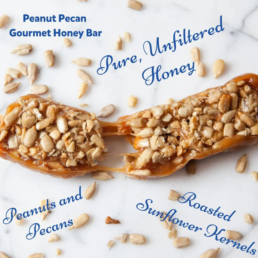 Bon Bee Gourmet Honey Bar, Peanut Pecan (Multi-Packs)