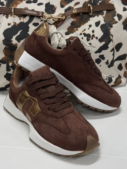 Corkys No Prob Chocolate Faux Suede Sneakers