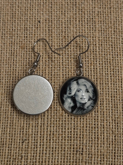 Dolly Parton Dangle Earrings