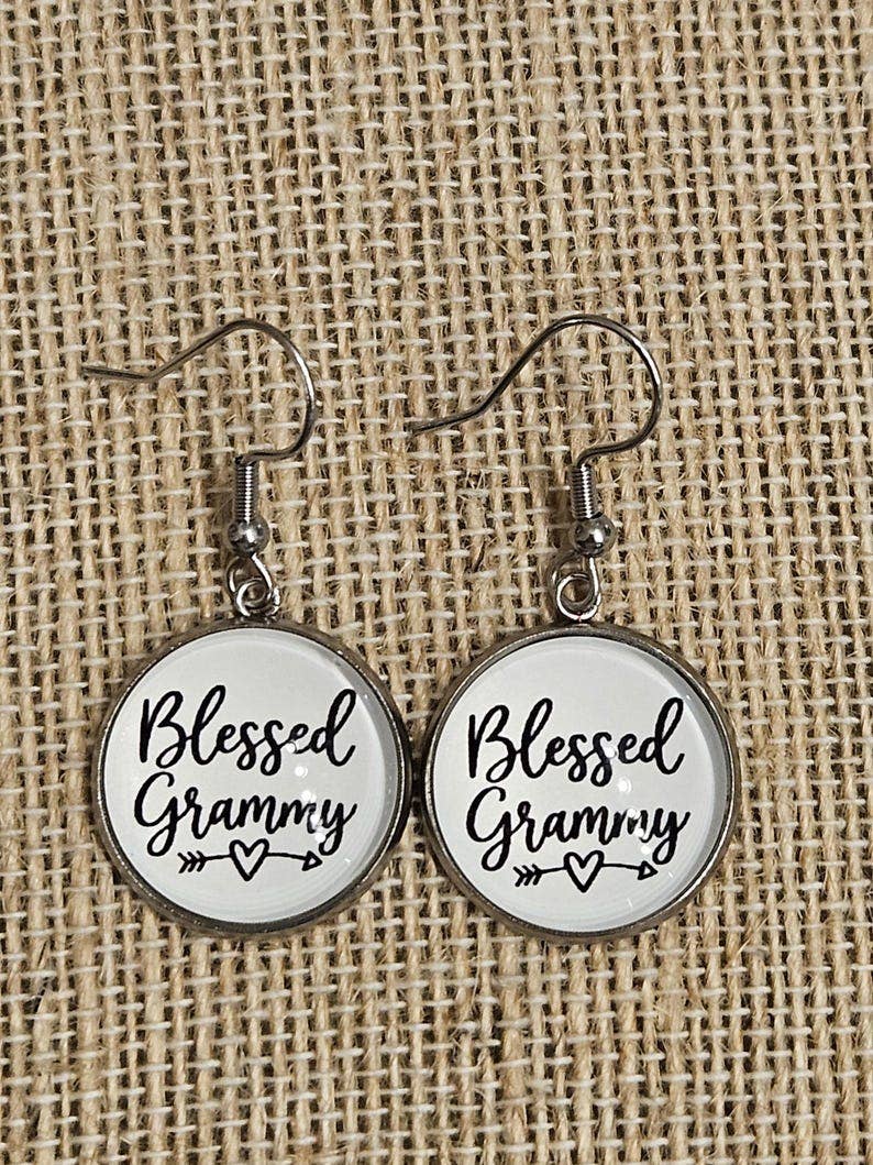 Handmade Blessed Grammy Earrings