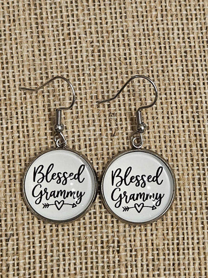 Handmade Blessed Grammy Earrings