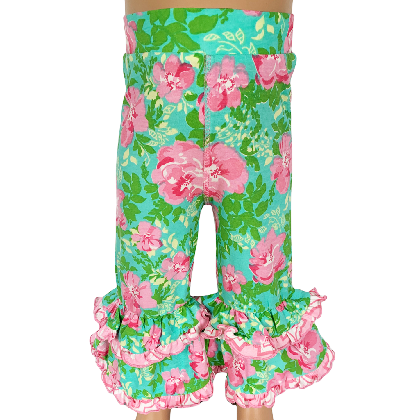 AnnLoren Girls Easter Outfit Pink Arabesque Bunny Floral PrP