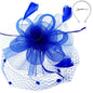 Flower w/ Dotted Netting Mesh Women's Fascinator