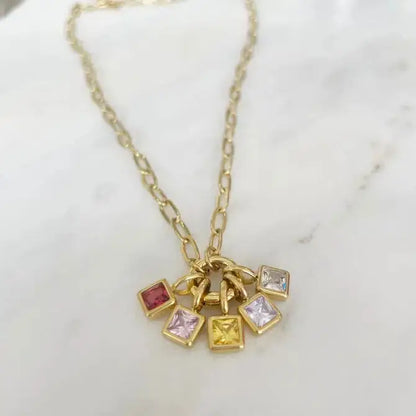Birthstone Necklace Bar