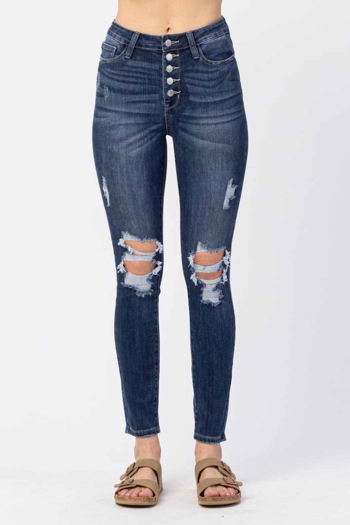 Judy Blue Distressed Skinny Jeans