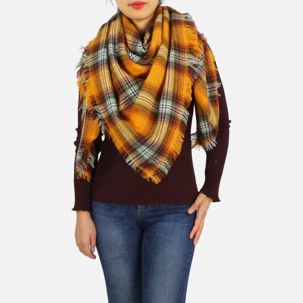 Fall blanket scarf