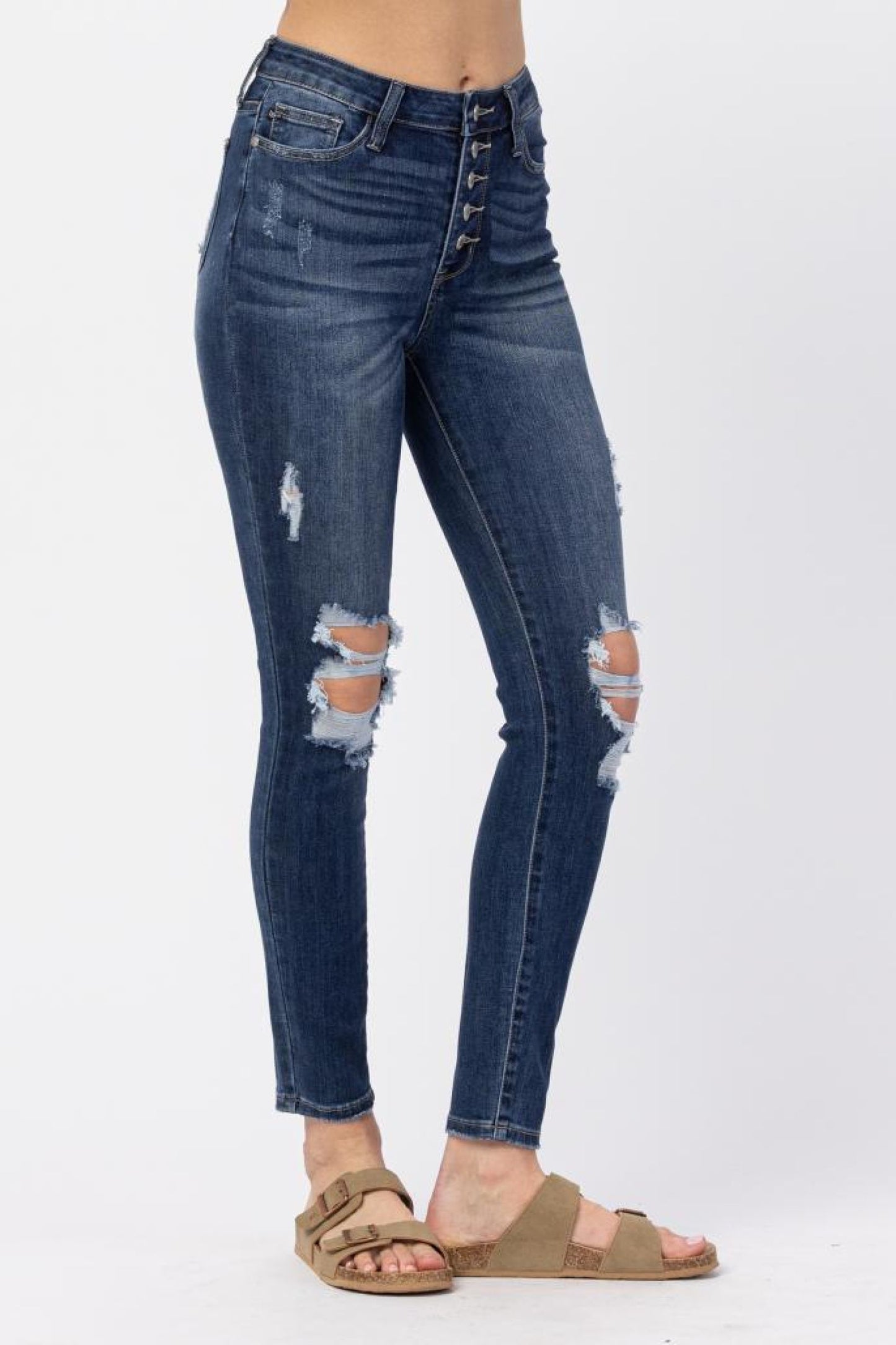 Judy Blue Distressed Skinny Jeans