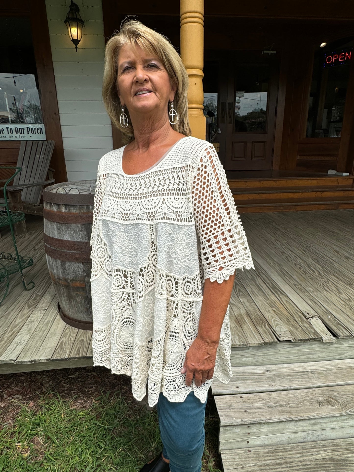 Crochet Tunic Top by Origami by Vivien