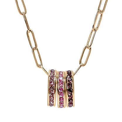 Birthstone Circle Charms available in white or yellow.