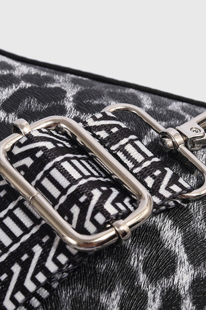 Animal Pattern Crossbody with Guitar Strap