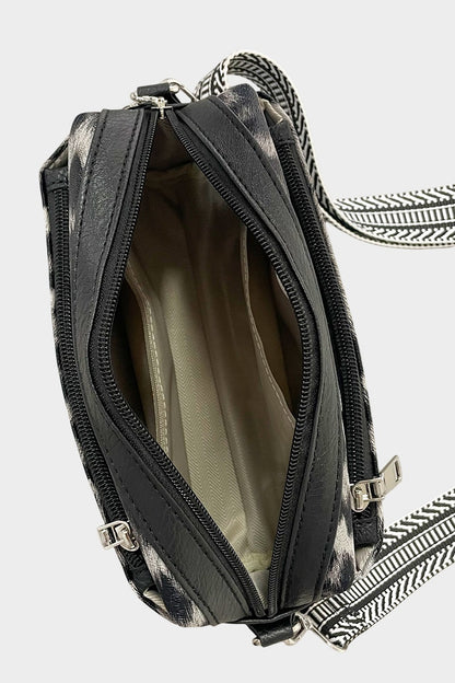 Animal Pattern Crossbody with Guitar Strap