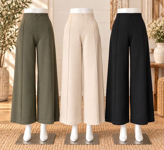 Keren Hart Wide Leg Dress Pants - 3 Colors
