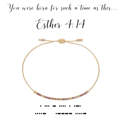 Dot & Dash Esther 4:14 Bracelet