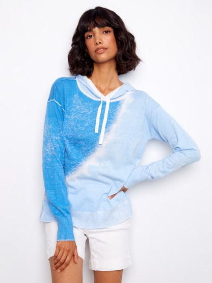 Charlie B Cloud Reverse Print Hoodie Sweater