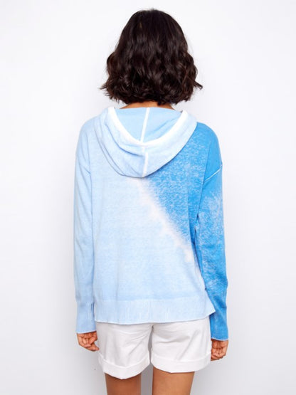 Charlie B Cloud Reverse Print Hoodie Sweater